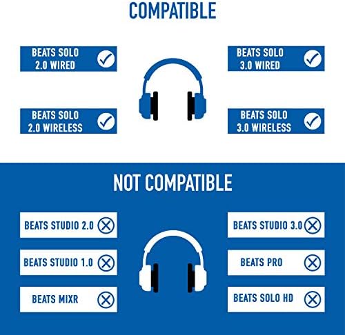 Upgrade Your Beats Solo 3 with Dekoni Memory Foam Earpad Replacement – Premium Soft Knit Jerzee Covers for Ultimate Comfort and Enhanced Audio Isolation – Quick Installation for Superior Listening Experience