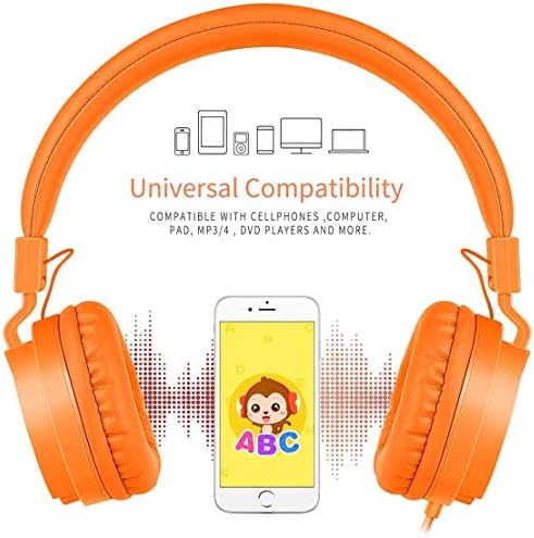 Gorsun Pink Adjustable Kids Headphones – Lightweight Stereo Earphones for Toddlers, Customizable Fit for Growing Ears, Durable Design for Learning & Play, Ideal for All Devices, Protect Hearing with Volume Limiting Features