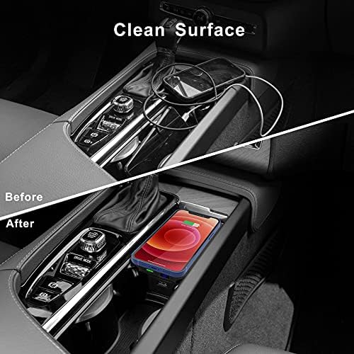 Upgrade Your Volvo’s Interior with the High-Speed Qi Wireless Charger – Effortless Smartphone Power for XC90, S90, V90, XC60, V60, S60 (2017-2025) – Clutter-Free Charging Solution for Modern Drivers