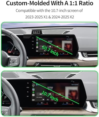 BMW X1 & X2 Premium Wireless Charging Phone Holder (2023-2025) – Mag Safe-Compatible 360° Rotating Smartphone Cradle for 10.7-Inch Screens – Enhance Navigation & Safety with Secure Clip Design for Optimal Stability