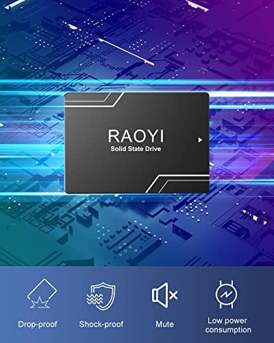 RAOYI 1 TB SATA III Solid State Drive – Lightning-Fast 550 MB/s Performance Upgrade for PCs & Laptops | Advanced 3 D NAND Flash Technology | Reliable Internal SSD for Enhanced Speed & Compatibility