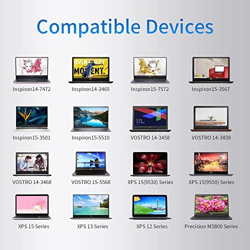 High-Efficiency 65 W Ga N USB-C Charger for Surface Pro Series – Ultra-Compact Dual Port Travel Adapter with Fast Charging Capability for Surface Pro 3/4/5/6/7/8/X Go/Book/Studio i5 – Advanced Safety Features and Wide Device Compatibility