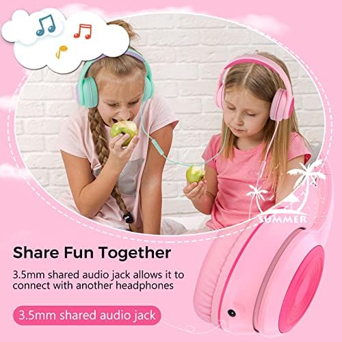RORSOU K9 Kids Over-Ear Headphones with Microphone – Vibrant Blue Wired Stereo Headset for Ultimate Bass Experience, Ideal for School, Travel & Online Learning – 1.5 M Tangle-Free Cable for Effortless Connection with Smartphones, Tablets & MP3 Players