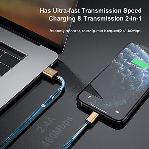 10-Foot Apple MFi Certified USB C to Lightning Charging Cable – Dual Pack High-Speed i Phone Charger for 14/13/12 Series and i Pad – Durable Long Charging Cord for Ultimate Convenience and Flexibility