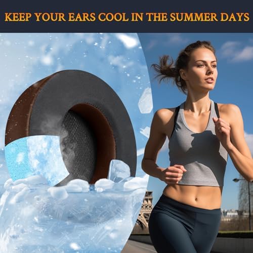 Upgrade Your Gaming Experience with SOULWIT Cooling Gel Ear Pads for Corsair Virtuoso RGB Wireless XT SE – Premium Noise Isolation Cushions for Enhanced Comfort and Performance, Ergonomically Designed for Long Sessions, Easy Installation, Sleek Black Finish