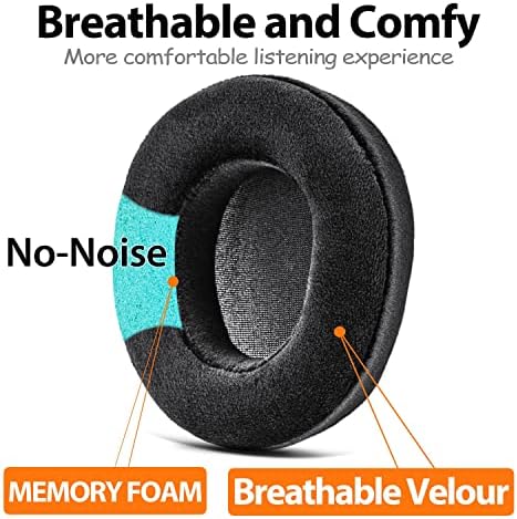 Upgrade Your Audio Experience with TRANSTEK’s Premium Velour Earpads for Arctis Nova Pro Wired Headset – Exceptional Comfort & Enhanced Sound Isolation for Gamers & Audiophiles – Durable, Easy-to-Install Replacement Cushions Perfectly Compatible with Wired Models