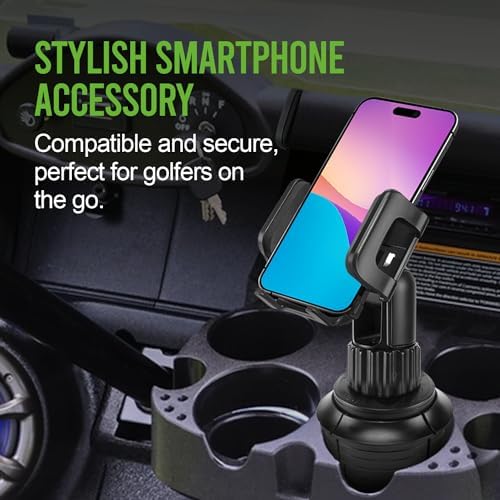 Revolutionary Car Cup Holder Phone Mount with Integrated Snack Tray – Ultimate Compatibility for i Phone, Samsung Galaxy, LG, Moto & Google Pixel – Hands-Free Convenience & 360-Degree Rotation for Safe Driving Enjoyment