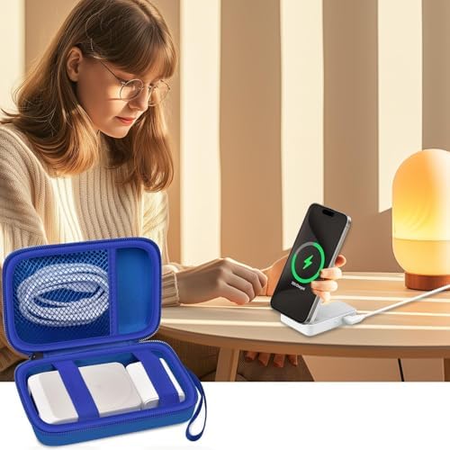 Stylish Pink Case for Anker Mag Go 3-in-1 & Mag Go UFO Charging Station – Premium Organizer for Wireless Chargers, Enhanced Compatibility with Mag Safe Duo, Portable Foldable Design for Travel, Secure Storage Solution for Augnner, Iseyyox, LISEN, RTOPS – Elevate Your Charging Experience with Durable Protection and Effortless Access