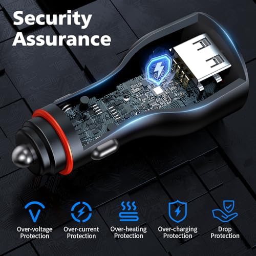 High-Performance Car Charger for One Plus Devices – Super VOOC 120 W & 100 W Fast Charging Adapter with 65 W Warp Charger, USB-C Compatibility, 3.3 FT Cable, LED Display for Real-Time Monitoring – Perfect for One Plus 13, 12, Nord Series & More