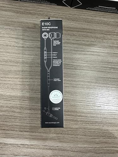 Unleash the Power of Sound with Sound MAGIC E10 C Wired Earbuds – Hi-Fi Stereo Earphones Featuring Noise Isolation, Enhanced Bass, and Integrated Microphone for Clear Calls – Tangle-Free Cord in Sleek Gunmetal Finish for Ultimate Durability and Compatibility Across Devices