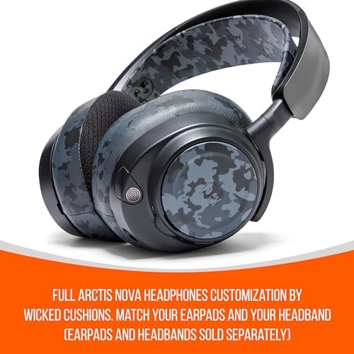 Revamp Your Sound with Wicked Cushions Red Speaker Plates for Arctis Nova Headsets | Ultimate Compatibility for Pro Wireless, Pro Wired, Nova 7, 7 X, and 7 P Models | Enhance Style and Audio Quality Seamlessly | Experience Unmatched Comfort and Effortless Installation | Upgrade to Superior Performance Today