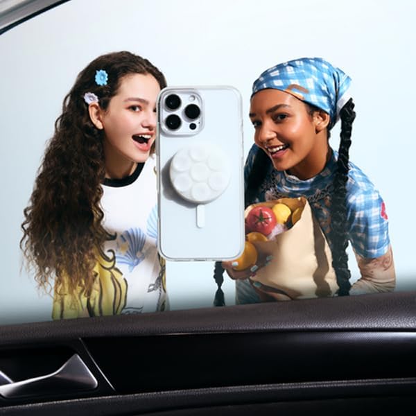 Mag Safe Pop Grip and Stand – Premium Magnetic Phone Accessory for i Phone – Customizable and Swappable Design for Optimal Grip and Hands-Free Convenience – Compatible with Wireless Charging, Elegant Black Finish for Enhanced Mobile Experience