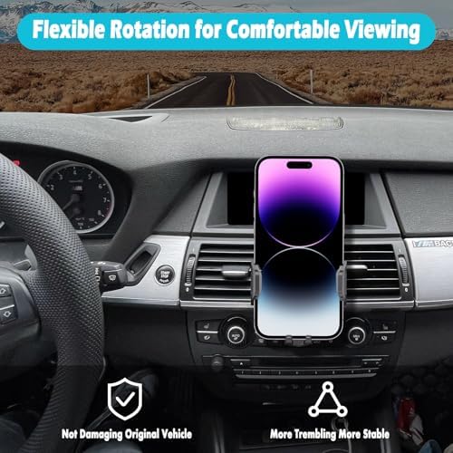 BMW-Compatible 12.3-Inch Car Phone Holder for X7 (2019-2022), X5 (2019-2023), and X6 (2020-2023) – Thick Case Friendly Cell Phone Mount for 4.7-7 Inch Devices – Ultimate Stability and Easy Access for Navigation and Hands-Free Use