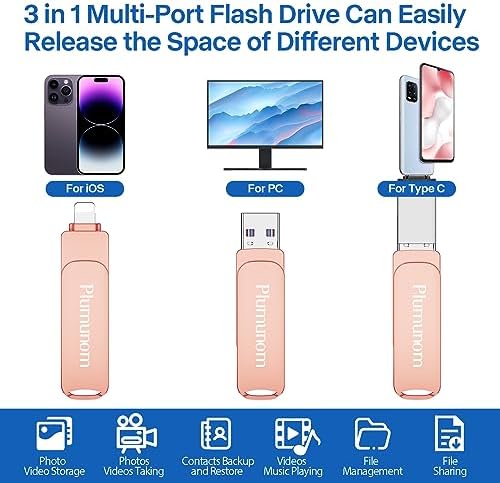 Experience Ultimate Storage Freedom with the 128 GB i Phone Flash Drive – High-Speed USB Memory Stick for Effortless Photo and Video Backup, Compatible with i OS, Android, and PC. Maximize Your Digital Space Today!