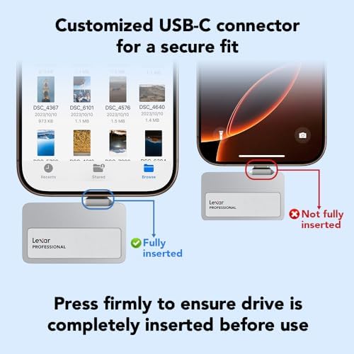 Elevate Your Connectivity with the Lexar Professional Go Portable USB-C Hub – Ultra-Compact 4-Port Design for Lightning-Fast Data Transfer Up to 10 Gbps – Perfect for Smartphones, PCs, Macs, and Tablets – Maximize Productivity On-the-Go!