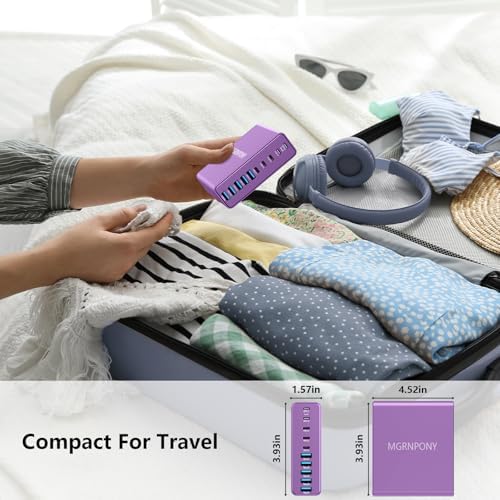 Power Up Like Never Before: 320 W Multi-Device USB C Charger Block with 10 Ports – Ga N III Fast Charging Station for Laptops, Tablets & Smartphones – Perfect for Mac Book Pro/Air, DELL, i Pad, i Phone, Samsung Galaxy – Ultimate Compatibility & Safety Features
