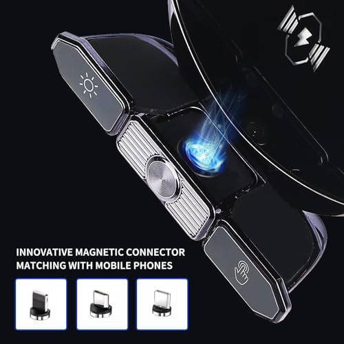 JUSCCZ 15 W Auto-Clamping Wireless Car Phone Holder – Fast Charging Solution for Smartphones with Secure Grip and Elegant Black Design for Safe Navigation While Driving