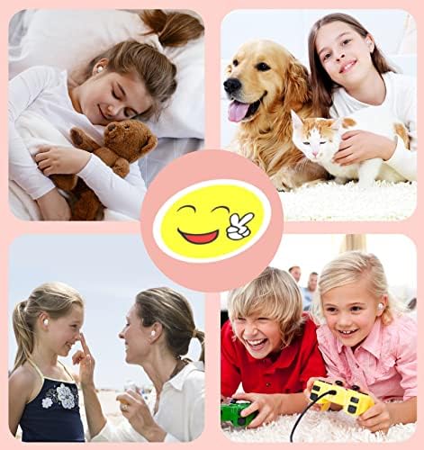 Charming Bluetooth Earbuds for Kids – Waterproof Noise-Cancelling In-Ear Headphones with Adorable Pig and Cat Designs – Comfortable Stereo Sound Perfect for Young Music Lovers and Learning – Durable, Easy-to-Clean Wireless Headset with Broad Device Compatibility – Engage Your Child’s Audio Experience with Fun and Functionality