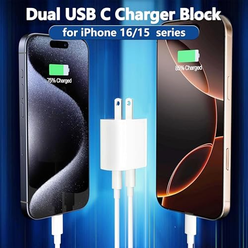 High-Speed USB C Charger for Apple i Pad Pro 12.9/11″ & i Phone 16 – Enhanced 10 ft USB C to C Cable, Fast Charging Block for i Pad 10 th Gen, Air 4 th/5 th, Mini 6 th/7 th – Ultimate Compatibility & Efficiency for On-the-Go Power Solutions