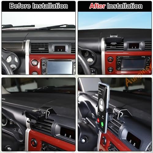 Revolutionize Your Driving with the Toyota FJ Cruiser Phone Mount: Secure Air Vent Holder for Hands-Free Navigation and Connectivity (2007-2021) – Universal Compatibility for All Mobile Devices, Effortless Installation, and Sleek Aesthetic Integration