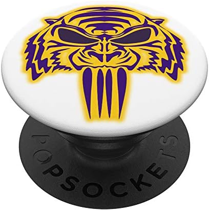 The Official Tiger Skull Logo PopSockets Grip and Stand for Phones and Tablets – Enhanced Compatibility and Speed