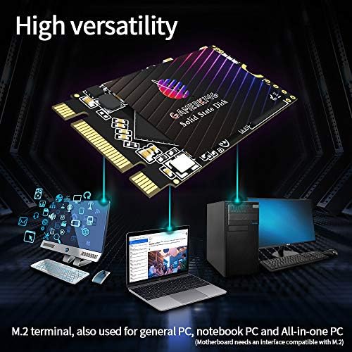 Transform Your Computing with GAMERKING 120 GB m SATA SSD – Lightning-Fast Internal Solid State Drive for Desktops and Laptops, SATA III 6 Gb/s for Superior Speed and Reliability