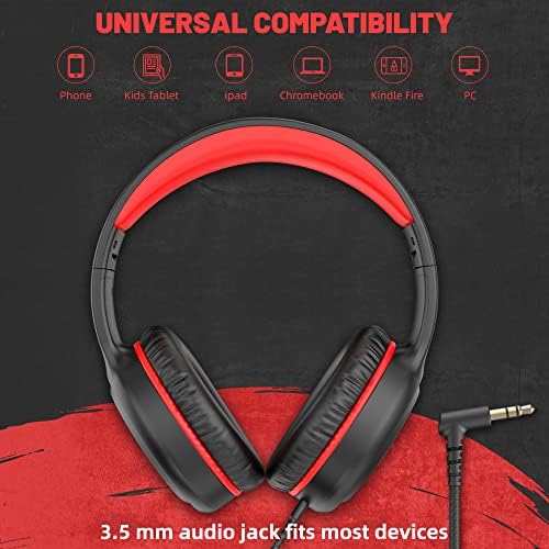 U2 Kids’ Lightweight Wired Headphones in Stylish Pink – Comfortable On-Ear Design Perfect for School, Travel, and Home | Durable, Easy-to-Use Headphones Compatible with i Pads, Tablets, and Laptops | Ideal for Young Girls and Students Seeking Engaging Audio Experience