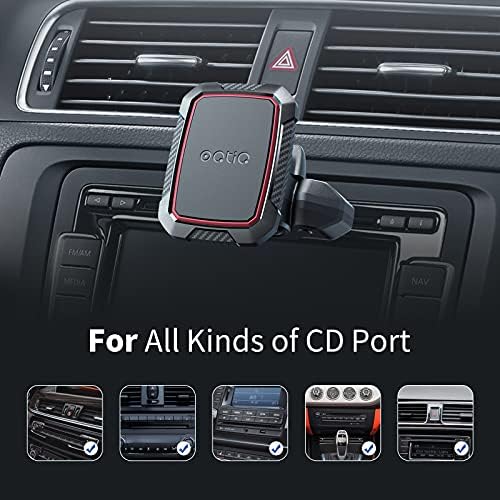 Revolutionary OQTIQ Magnetic CD Slot Phone Mount for Effortless Smartphone Access – Six Ultra-Strong Magnets for i Phone, Samsung Galaxy, LG & More – Hands-Free Convenience with 360° Rotation for Optimal Viewing Angles – Compact Design for Any Vehicle Interior – Elevate Your Driving Safety and Experience