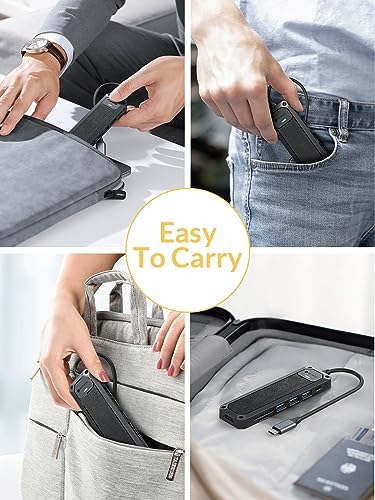 Transform Your Connectivity with the Ultimate 6 in 1 USB C Hub – 100 W Power Delivery, 4 K HDMI, Ethernet, and Dual USB 3.0 Ports for Unmatched Speed and Versatility – Perfect for Gamers, Professionals, and On-the-Go Users!