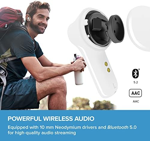 Creative Zen Air Lightweight True Wireless Earbuds – Premium Sound with Active Noise Cancellation, IPX4 Sweatproof Protection, 24-Hour Battery Life, and Advanced Bluetooth 5.0 Connectivity for Ultimate Listening Freedom and Comfort