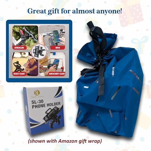 Universal Baby Stroller & Bike Phone Holder – Versatile Mount for Shopping Carts, Golf Carts, and More – Secure Clamp for i Phone and All Smartphones – Durable, Weather-Resistant Design for Active Lifestyles – Hands-Free Convenience for Parents and Fitness Enthusiasts