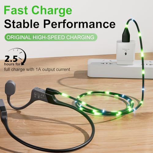 Charging Cable Compatible with SHOKZ OpenSwim Pro S710,Open-Ear Headphones Magnetic USB 4-Pin Charger Cord Cable for Shokz OpenSwim Pro S710(2Pack, 3.3ft) – Enhanced Compatibility and Speed