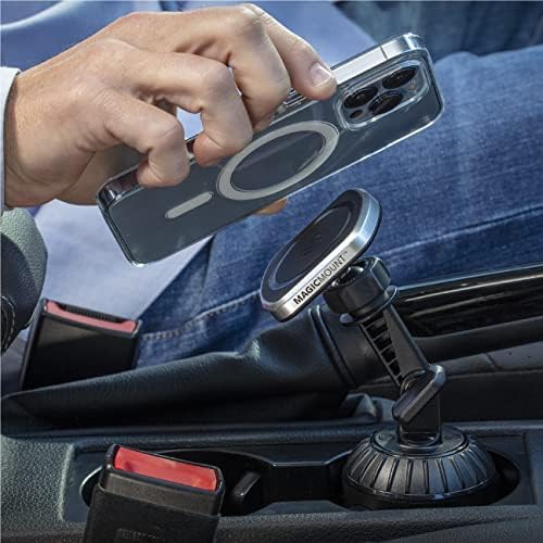 Transform Your Driving Experience with the Scosche MP2 FM-XCES0 Magic Mount Pro2 – Universal Flush Magnetic Car Mount Compatible with Mag Safe, i Phones, Galaxy, Pixel & All Smartphones – Effortless Hands-Free Access and Enhanced Stability for Safe Navigation