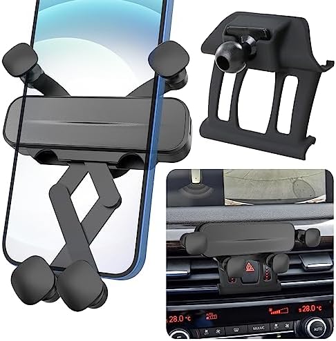 Custom-Fit Gravity Phone Holder Mount for 2024-2025 BMW X5, X6 & 2023-2025 X7 – Premium Car Accessory for Seamless Navigation and Connectivity – Tool-Free Installation, Robust Build, 360-Degree Rotatable Design – Elevate Your Modern BMW Driving Experience