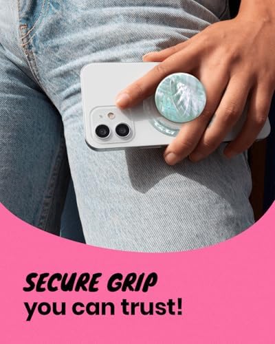 Seashell-Inspired Phone Grip Stand – Stylish Blue-Green Collapsible Holder for Smartphones and Tablets – Ultimate Stability and Hands-Free Viewing Solution – Perfect Gift for Tech Enthusiasts and Trendsetters