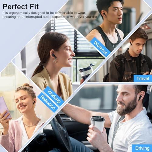 Unleash Your Audio Potential with IP7 Waterproof Bluetooth Earbuds – 60 Hours of Deep Bass Bliss for Active Lifestyles, LED Battery Monitor, Compatible with i Phone 16/15, Samsung S25/A56 & Android Devices – Perfect Comfort and Superior Sound Clarity for All-Day Enjoyment