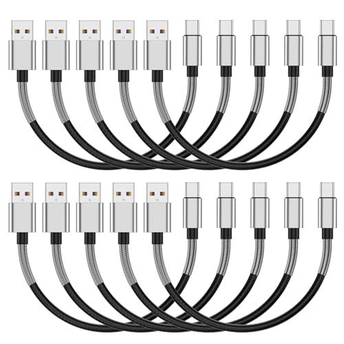 Cyven Premium 10 ft USB C Fast Charging Cable – 3-Pack High-Speed Type C Charger for Android Devices, Compatible with Samsung Galaxy S10, S9, S8 Plus – Enhanced Durability and Flexibility for Everyday Use