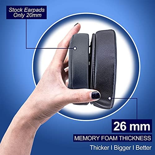 Virtuoso XT Memory Foam Ear Pad Replacement for RGB Wireless SE XT Headset – Superior Comfort, Enhanced Sound Isolation, and Long-lasting Durability (Black) – Perfect Fit for Gamers and Audiophiles