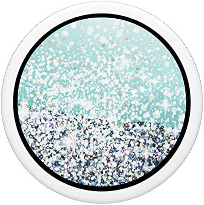 Teal ombre cascade effect PopSockets PopGrip: Swappable Grip for Phones & Tablets – Enhanced Compatibility and Speed
