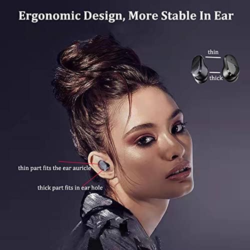 Ultra-Compact Waterproof Bluetooth Earbuds with Touch Control – Lightweight Stereo Headphones for i Phone & Android Users – Perfect for Active Lifestyles and On-the-Go Listening with Charging Case