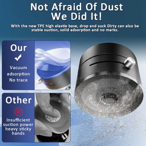 zxbaers Vacuum Magnetic Phone Holder for Car,Upgraded Magnetic Suction Phone Mount,Foldable and Adjustable Vacuum Phone Stand for All Phone and Smooth Surface – Enhanced Compatibility and Speed