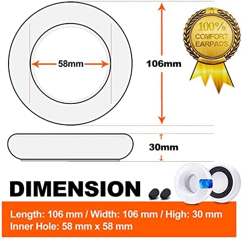 Upgrade Your Audio Experience with Virtuoso XT Cooling Gel Earpads – Premium Replacement for Virtuoso RGB Wireless SE Headset, Enhanced Comfort with Hybrid Fabric & Thick Cooling Gel (Black) – Perfect Fit, Easy Installation, Unmatched Breathability and Support