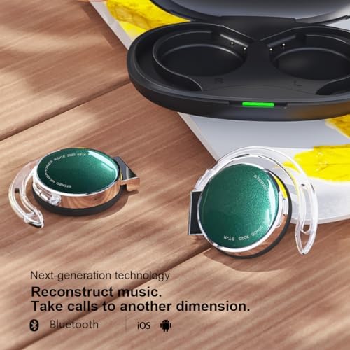 Premium Open-Ear Bluetooth Headphones V5.3 – Secure Fit Sports Audio with Advanced Noise Cancellation, Long Battery Life, and Universal Compatibility for Fitness, Commuting, and Everyday Use