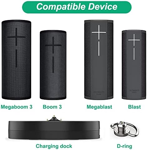 Optimize Your Ultimate Ears Experience with the Premium Charging Dock – Tailored Cradle for UE Boom 3, Megaboom 3, Blast & Megablast Speakers – Fast Charging & Additional USB Port for Multi-Device Charging – Elegant Organization for Music Lovers – Perfect Your Audio Setup Now!