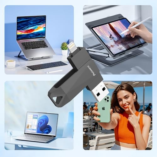 Revolutionize Your Data Storage with the 512 GB MFi Certified USB Flash Drive for i Phone – Stylish Photo Stick for Seamless Backup and High-Speed Transfers, Perfect for i Pad, i Phone, and Computer Users on the Go!