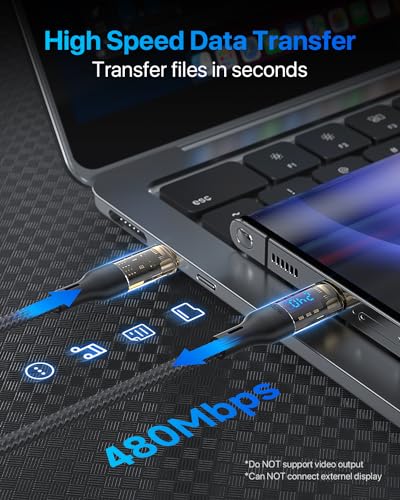 Transform Your Charging Setup with SOOPII 240 W USB C to USB C Cable – 10 ft Durable Power Cable Featuring LED Display for Fast Charging Mac Book Pro, i Phone 16/15 Pro Max, Galaxy S23 Ultra & More – High-Performance, Versatile Design for All Devices