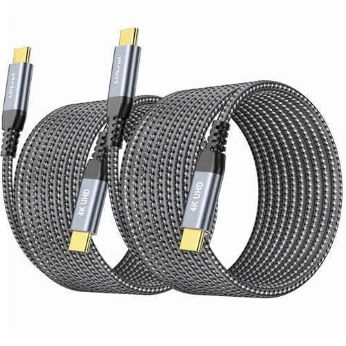 High-Speed USB C Cable 3-Pack: 20 Gbps Data Transfer, 4 K@60 Hz UHD Display & 100 W Fast Charging – Versatile Lengths (1 FT, 3 FT, 6 FT) for Ultimate Compatibility with Dell, Samsung T7, Sandisk & More