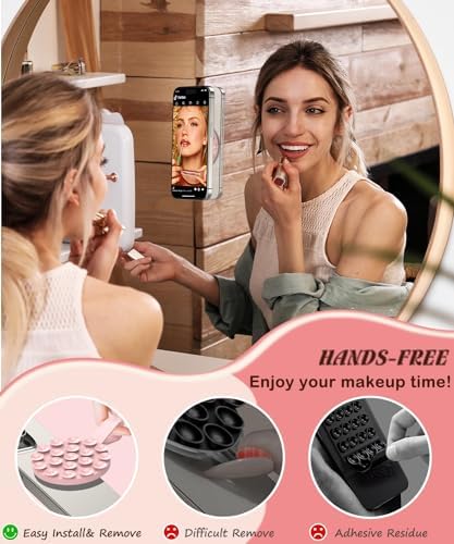 Magnetic Suction Cup Mount for Mag Safe Devices – Effortless Hands-Free Phone Holder with Premium Anti-Slip Silicone Grip for Content Creators – Ultra-Stable, Lightweight Accessory Perfect for Tik Tok and Photography on the Move