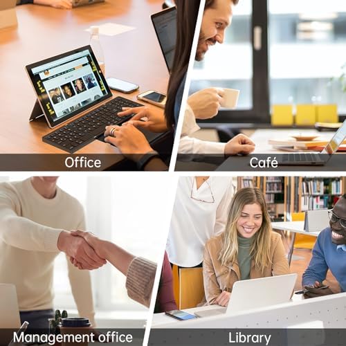 MOSHOU Portable Foldable Wireless Keyboard with Touchpad – Full-Size Rechargeable Bluetooth Keyboard for Effortless Typing Across Windows, i OS, Android, and Mac – Ultimate Travel Companion for Mobile Professionals and Tech Enthusiasts