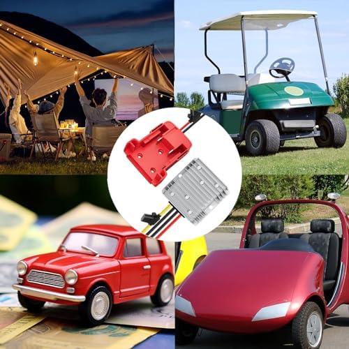 Premium High-Efficiency 18 V to 12 V Buck Converter Regulator – Advanced DC Power Adapter for Golf Carts & LED Strip Lighting with Dual Fuse Protection, Low Voltage Safeguarding, and Simplified Wire Terminal Setup for Optimal Performance